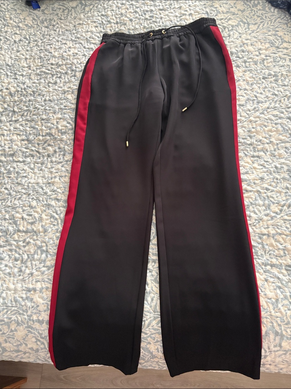 Michael Kors Women’s dress Track Pants with Red Side Stripe